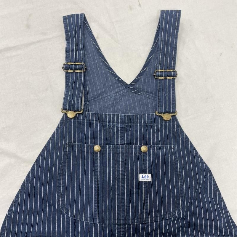 美品 Lee リー オーバーオール デニム サロペット ヒッコリー LL7254 Lee リー LM7254 DUNGAREES OVERALL（ダンガリーズ