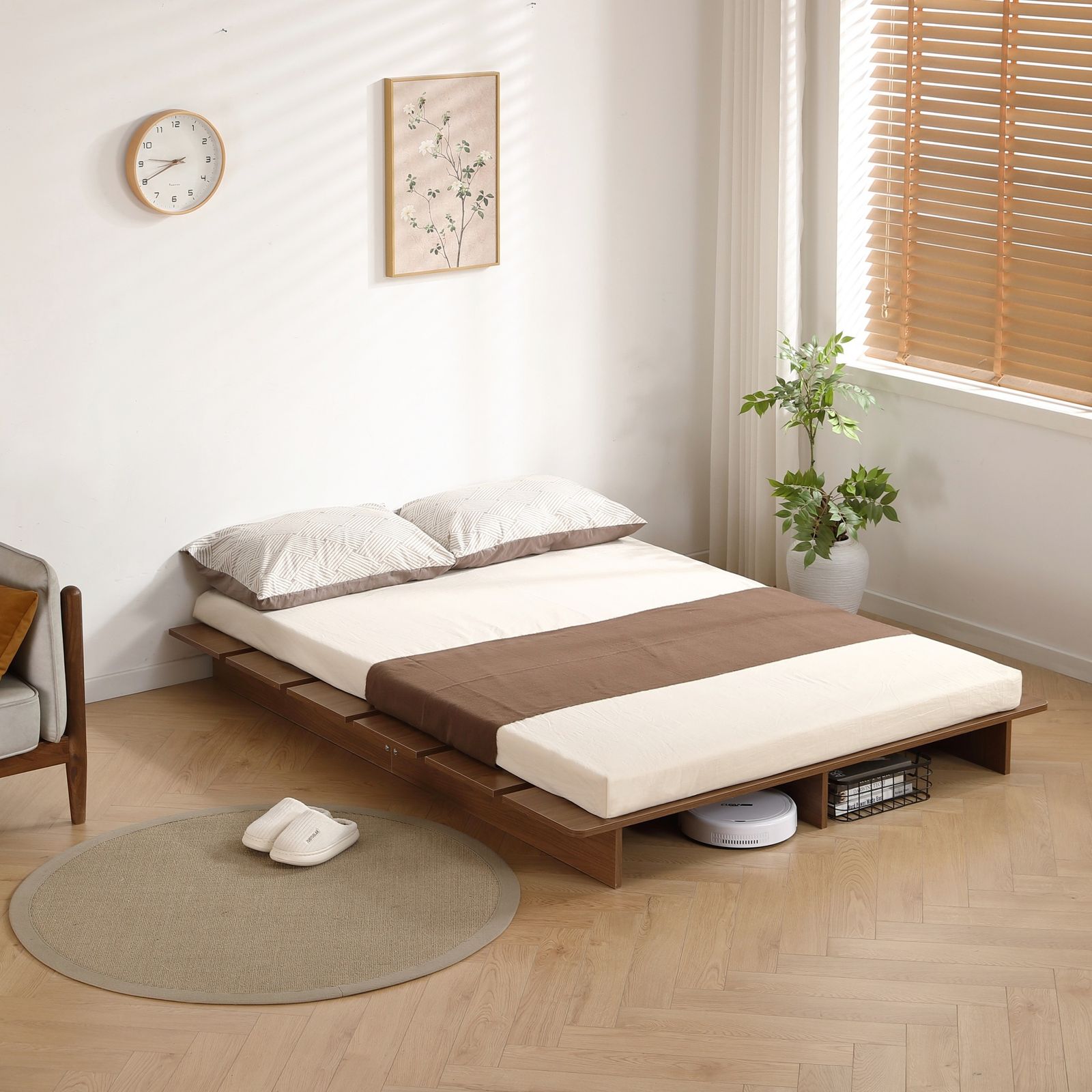 幅120cm】ベッド ローベッド ステージベッド ベッドフレーム すのこ