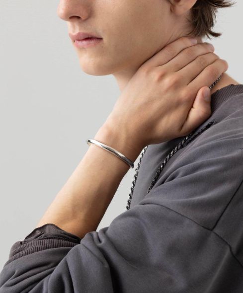 ブレスレット・バングル OX JEWELRY High-End SILVER CURVE BANGLE OX JEWELRY High-End SILVER CURVE BANGLE