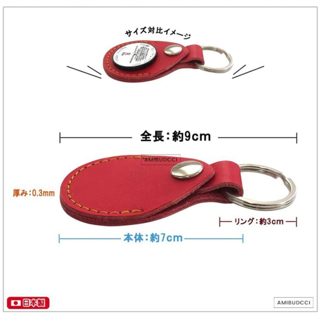 【即日発送】日本製-airtag-ケース-キーホルダー edy-コイン型 ケース [AMIBUDCCI] QUICPAY 500円玉-収納