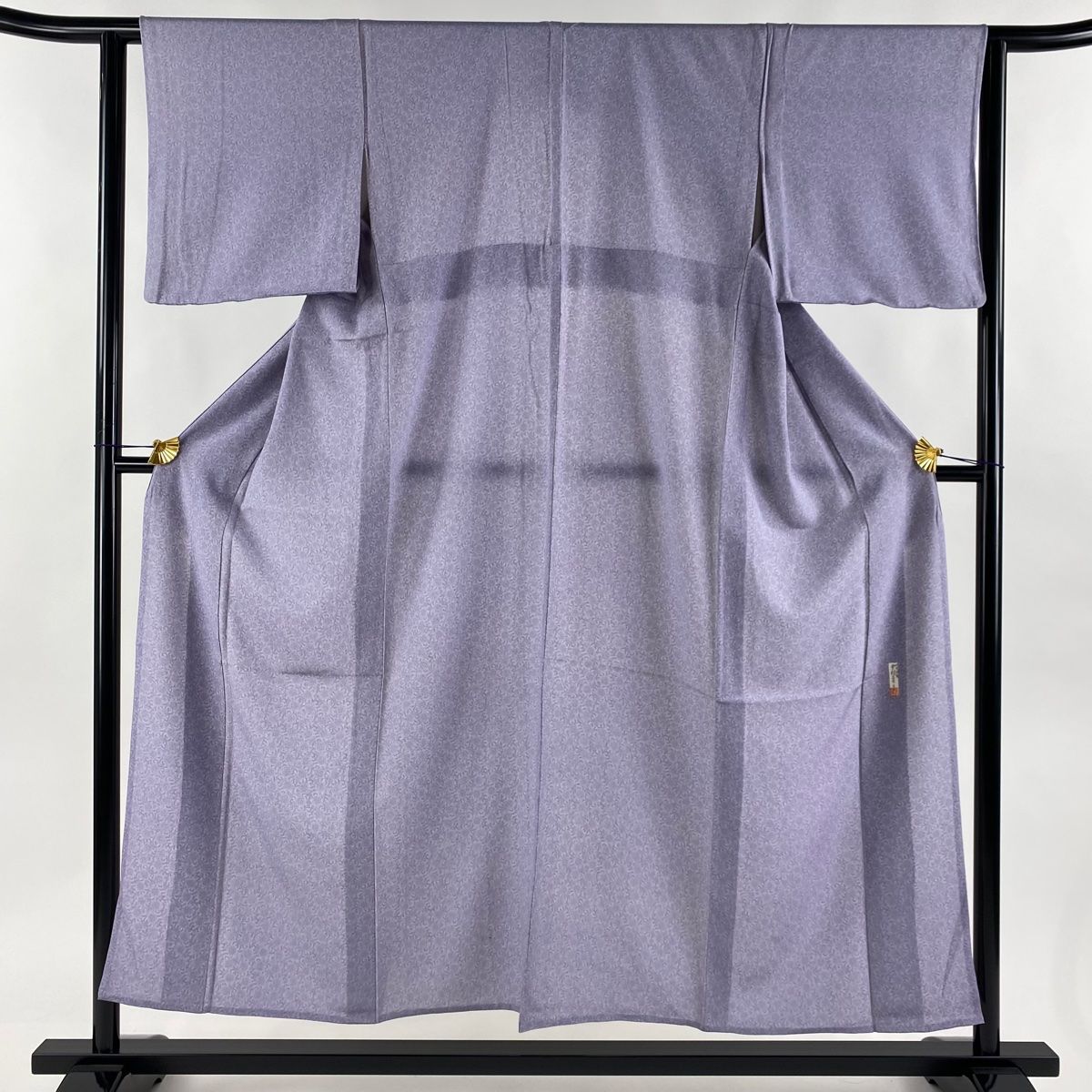 江戸小紋 身丈151.5cm 裄丈63cm S 単衣 古代菊 薄紫 正絹 逸品 【中古  