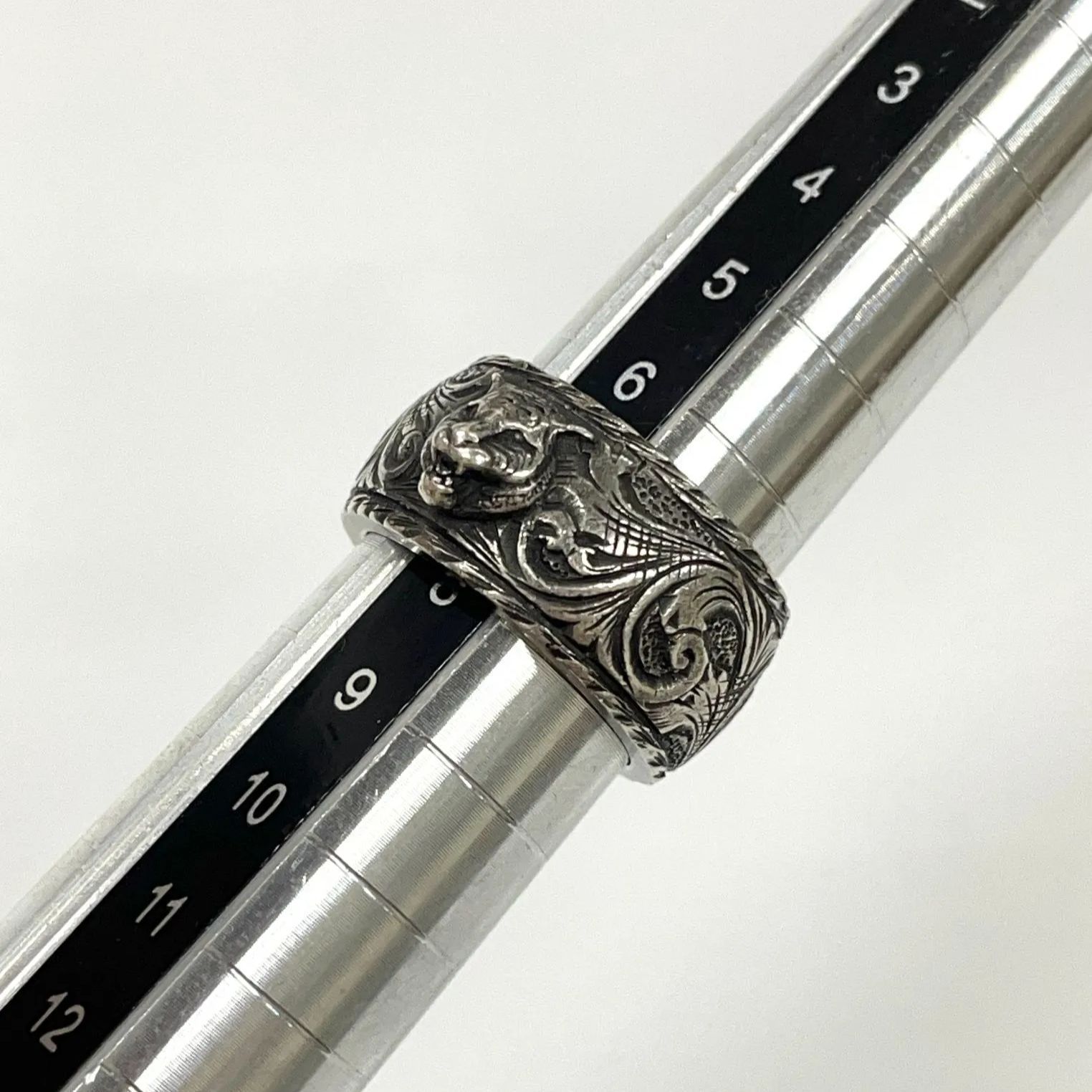 GUCCI グッチ タイガーヘッド アラベスク ガーデン シルバー