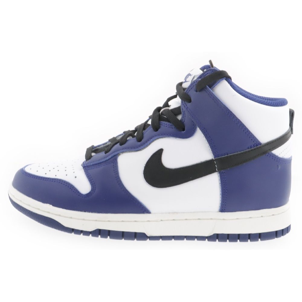 NIKE (ナイキ) Women's Dunk High Deep Royal Blue DD1869-400 ウィメンズ ダンク ハイ ディープロイヤルブルー ハイカットスニーカー US8/25cm ホワイト/ブルー