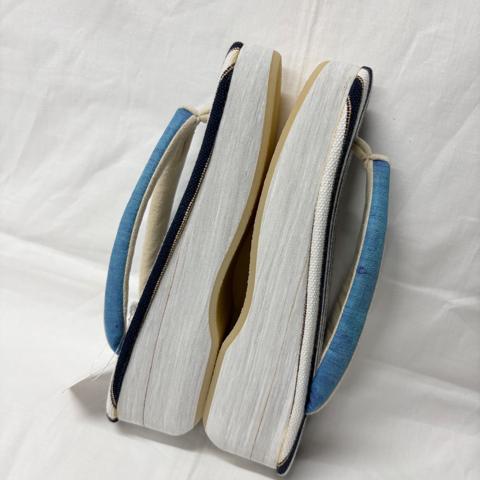 草履 カレンブロッソ 黒白ストライプ 水色 布地 和装 訪問着 振袖 入学式 卒業式 成人式 晴れ着 NO 95