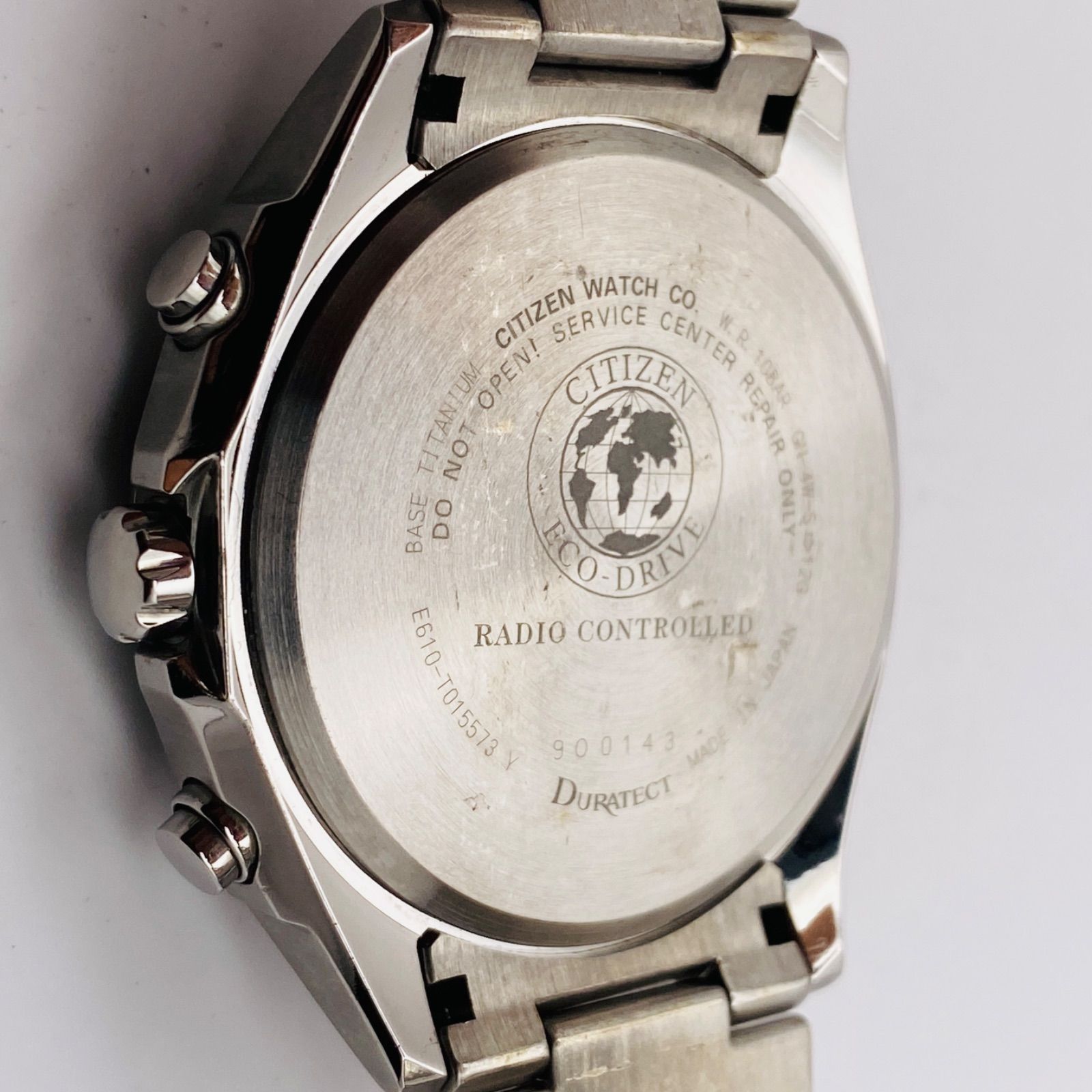 T197）良品 稼動品 CITIZEN シチズン 電波ソーラー ECO-DRIVE ATTESA 