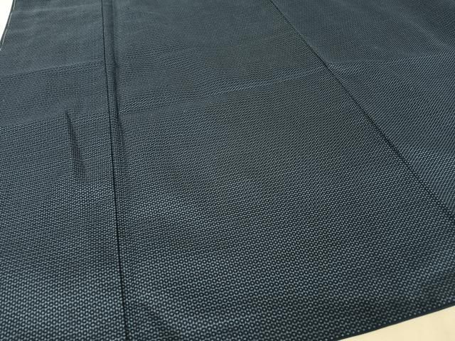 平和屋着物○男性 紬 アンサンブル 亀甲絣 正絹 逸品 未使用