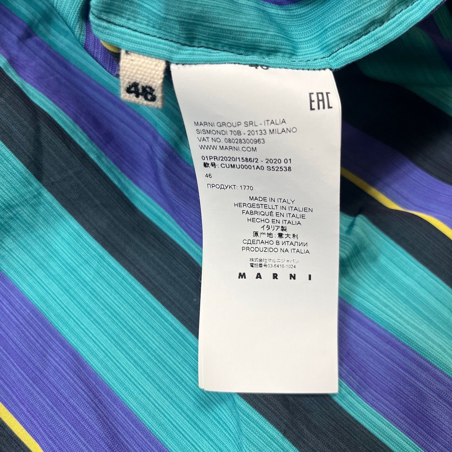 国内正規 MARNI ストライプシャツ 長袖 マルニ CUMU0001A0