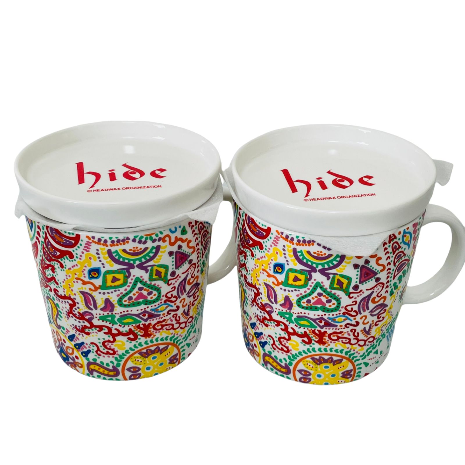 hide サイケ柄マグカップ 蓋つき 一個のみ 未使用品 hide フタ付きマグカップ サイケ - メルカリ