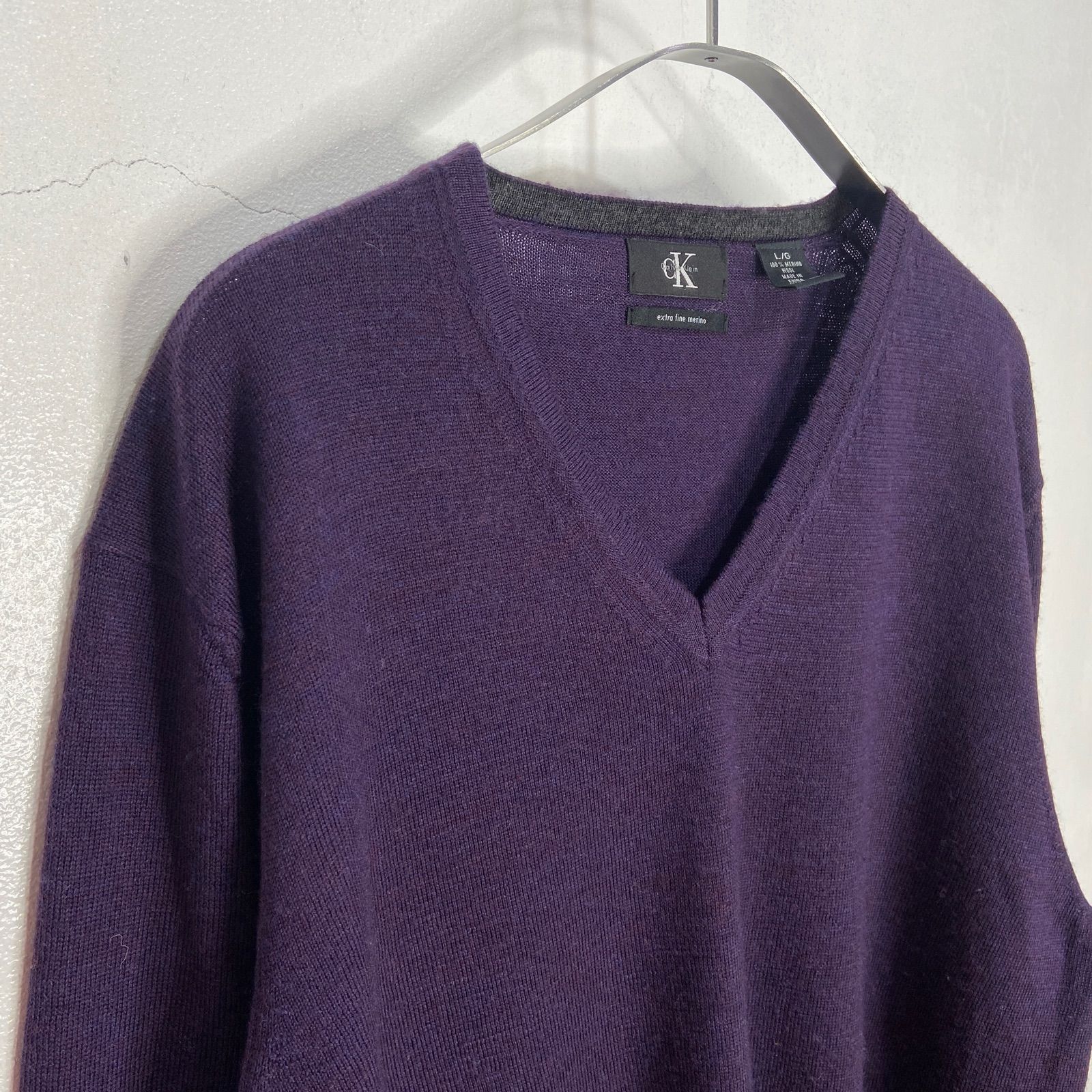 ☆CalvinKlein☆カルバンクライン☆Vネックセーター☆ウール ☆CalvinKlein☆カルバンクライン☆Vネックセーター☆ウール