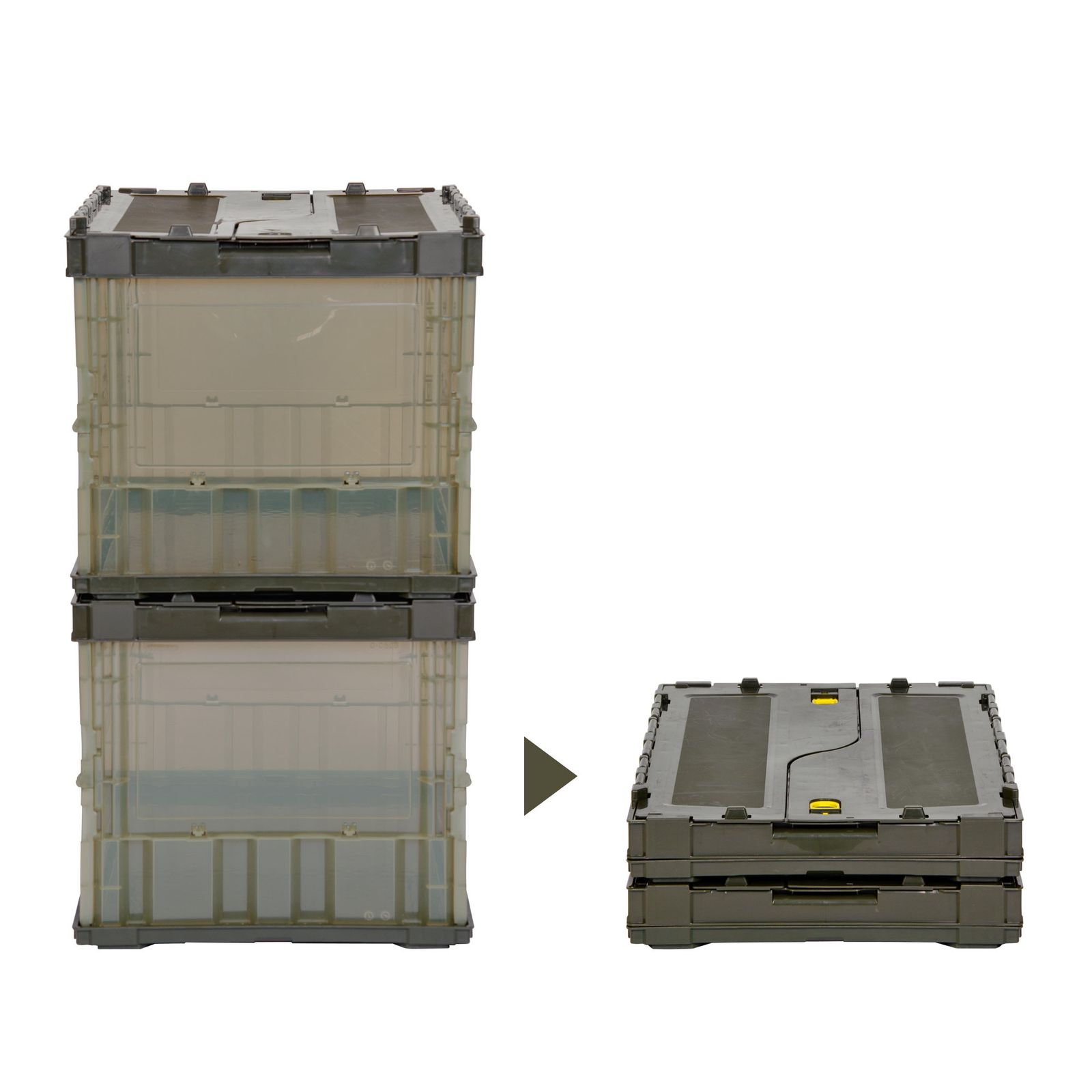 迅速発送】【限定】 トラスコ中山(TRUSCO) 薄型折りたたみコンテナ