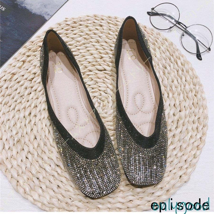 フラットシューズ 黒 幅広 甲高 パンプス マタニティ フラットパンプス ぺたんこ らくちん 痛くない フラット ビジュー 大きいサイズ キラ KIN-KAAI_COM