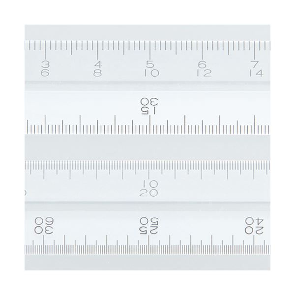 まとめ ライオン事務器 ヘキサスケール全長370mm×厚さ5mm 再生アクリル樹脂 H-30 1個 ×10セット