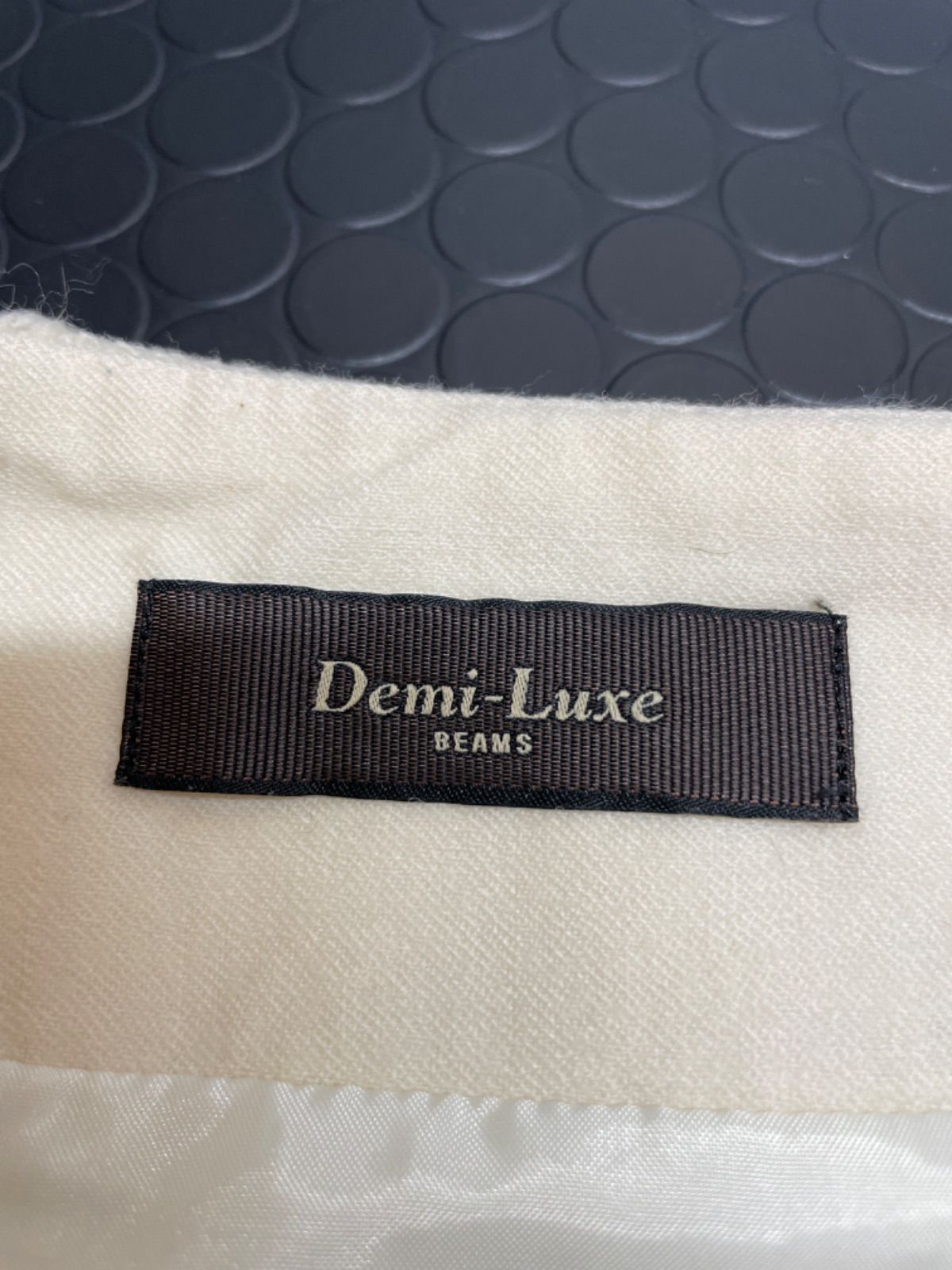 【H2-41】◇ DemiーLuxe BEAMS  36(7〜9号) 巻きスカート アイボリー