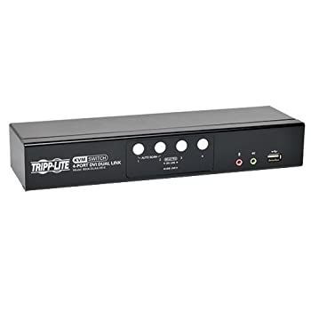 非常に良い Tripp Lite 4-Port DVI|USB KVM Switch Dual Link w| Audio - Cables - KVM | audio switch - USB - 4 x KVM | audio - 1 local