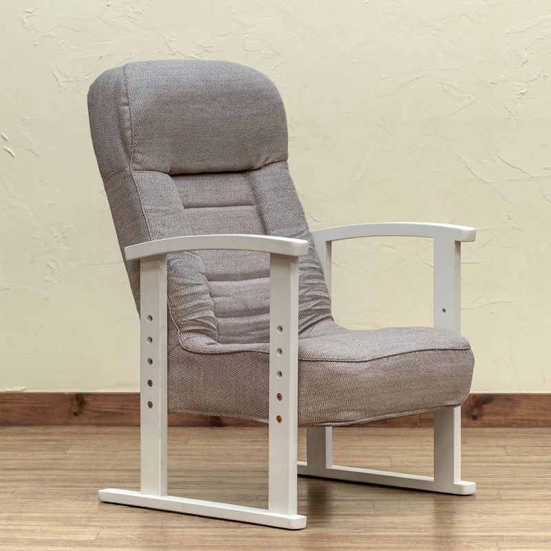 高座椅子 高さ4段階 背もたれ4段階 調節可能 低反発