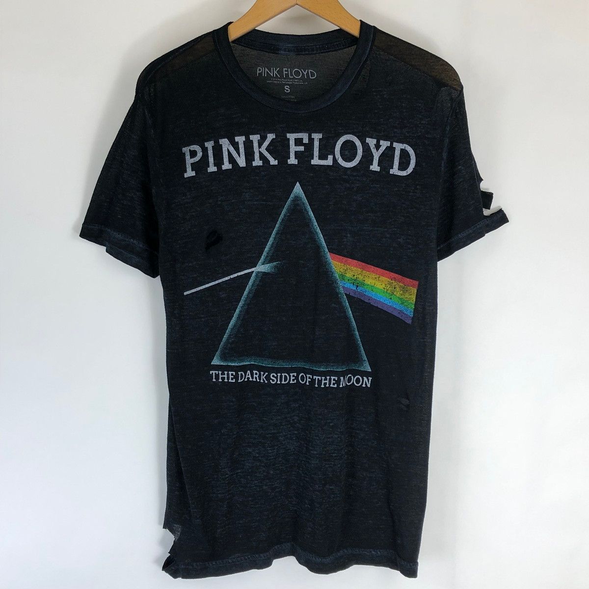 【古着】 PINK FLOYD ピンクフロイド バンドプリントTシャツ ブラック系 メンズS 【中古】 n019207