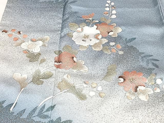 平和屋着物○訪問着 辻が花 暈し染め 金銀彩 正絹 逸品 CAAU1784yc