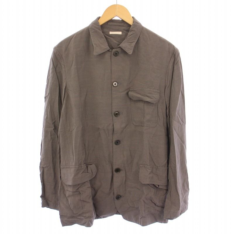 アルテリア ULTERIOR RAYON RIPSTOP MILITARY SHIRT レーヨンリップストップミリタリーシャツ カジュアル 長袖 レギュラー 4 グレー ULBS19-FA87M-HM |BB