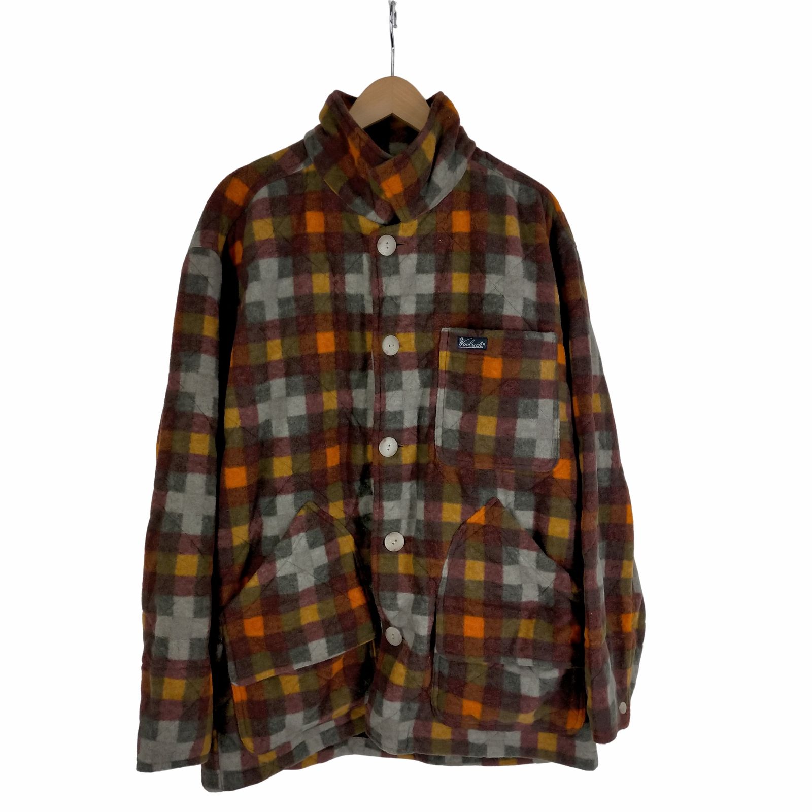 ウールリッチ ジャケット M ウールリッチ WOOLRICH アシックス製 パッチワークジャケット メンズ M