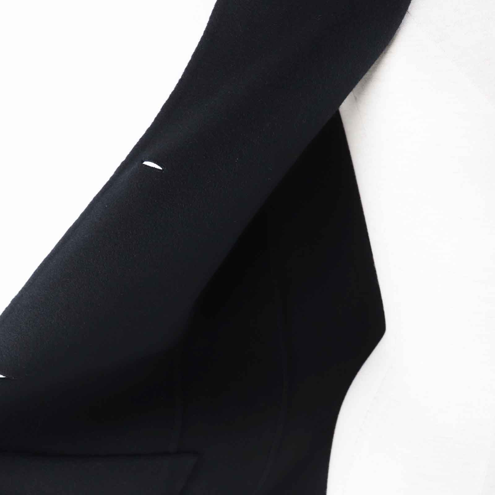 HERMES - 極美品◎HERMES エルメス 23AW 3H0198DB カシミヤ100％ セリエボタン付き ダブルフェイス ロングベスト ネイビー 36 フランス製 正規品 レディース 定価850,000円 極美品◎HERMES エルメス 23AW 3H0198DB カシミヤ100％ セリエ