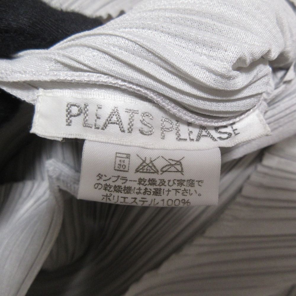 【極美品】プリーツプリーズ イッセイミヤケ グレー 灰色 長袖 シャツ ボタン PLEATS PLEASE プリーツプリーズ イッセイミヤケ PP51-JK808