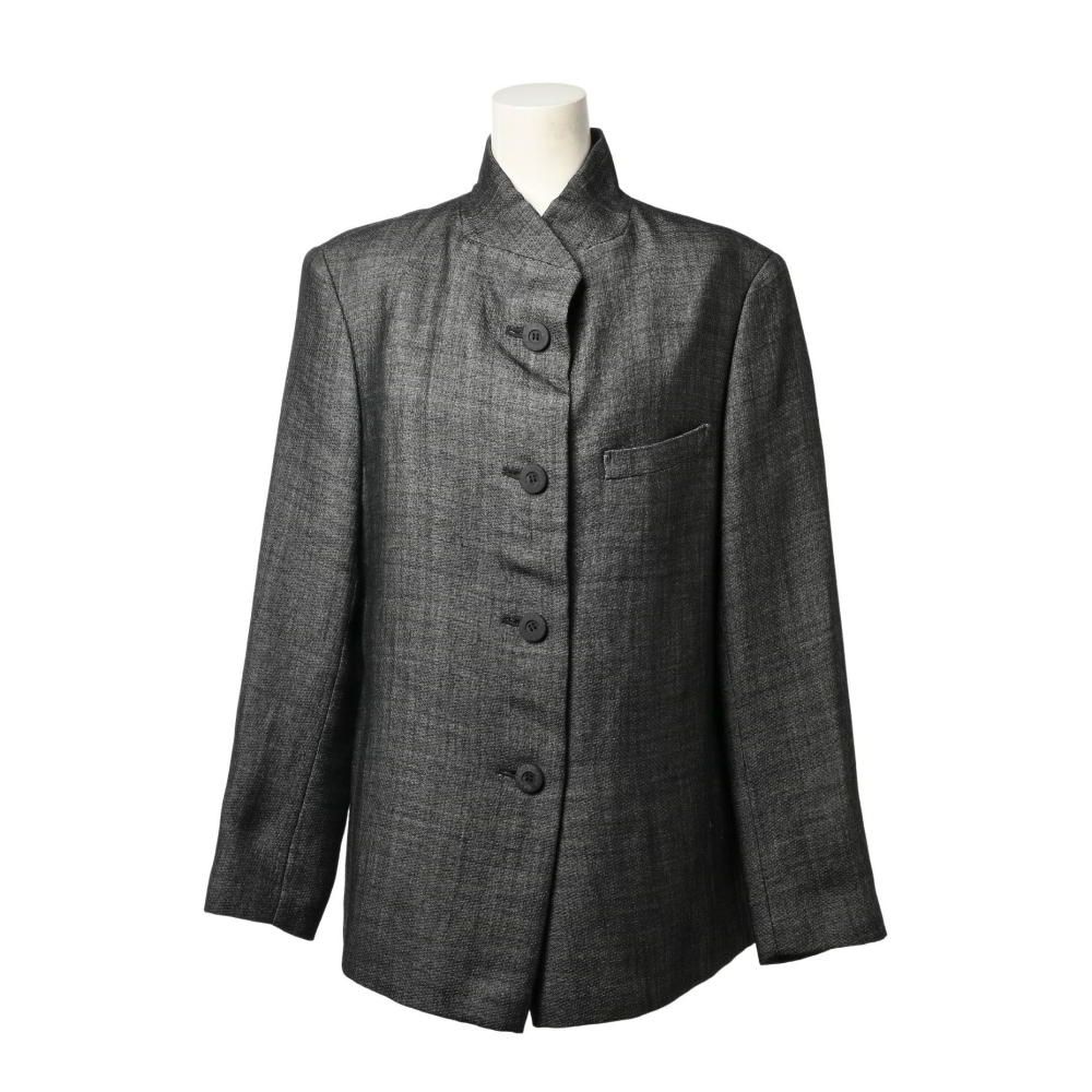 ISSAY MIYAKE レイヤード ウールギャバ ジャケット ISSEY MIYAKE 1998AW マオカラー ウール ジャケット - メルカリ