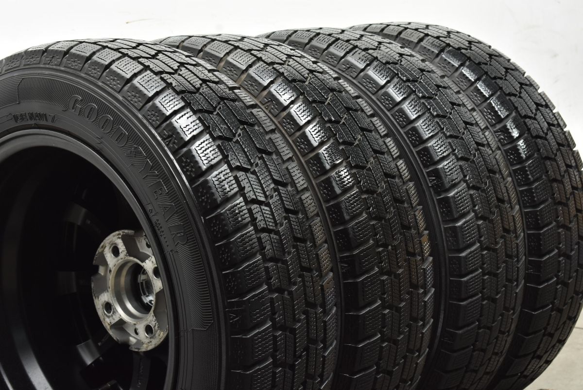 バリ溝シュナイダー 14in 5.5J +38 PCD100 グッドイヤー アイスナビ7