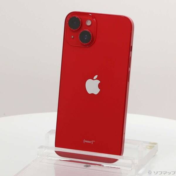 中古品〕 iPhone14 128GB プロダクトレッド MPV93J／A SIMフリー