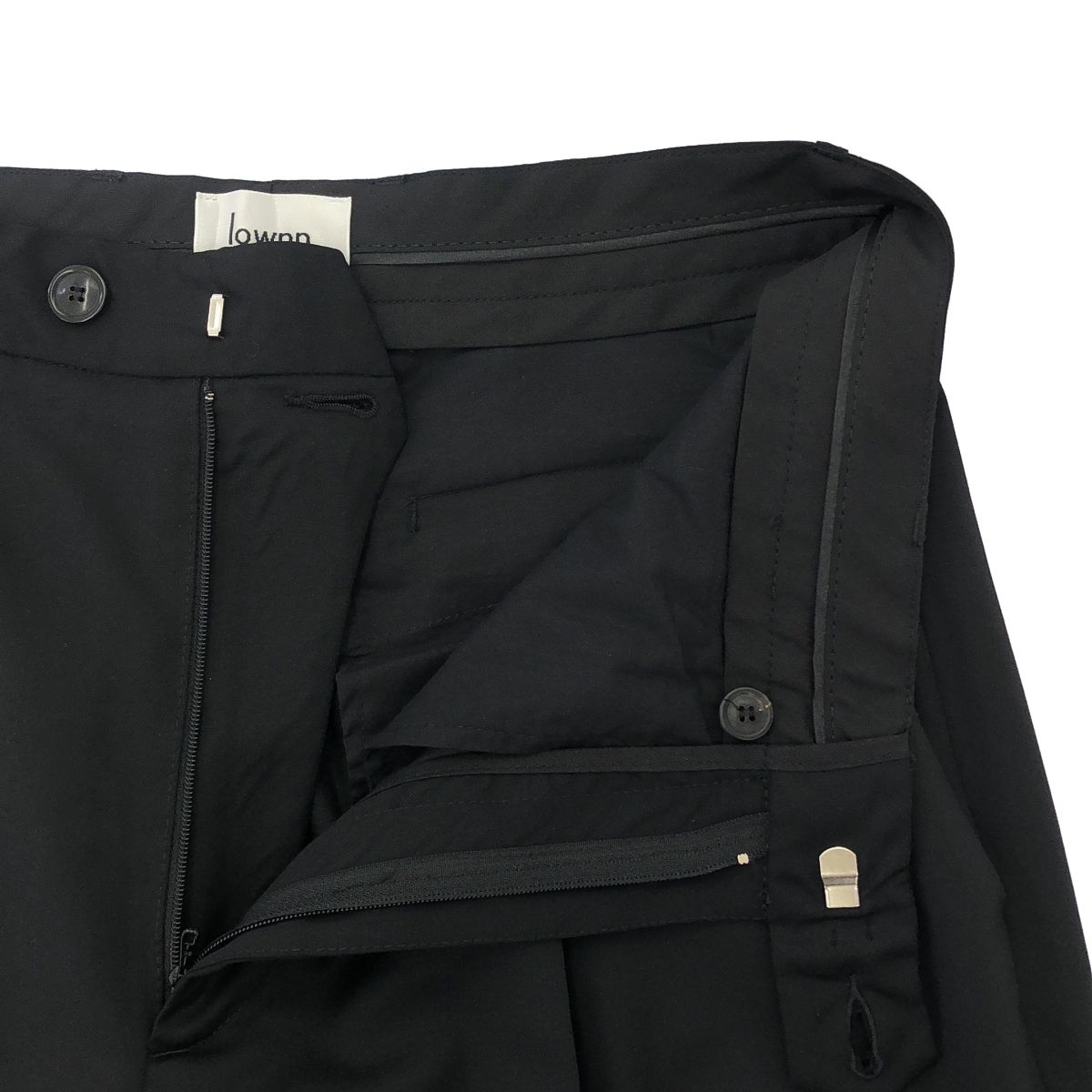 lownn スラックスパンツ Lownn ローン スラックス 44(S位) 黒 【古着