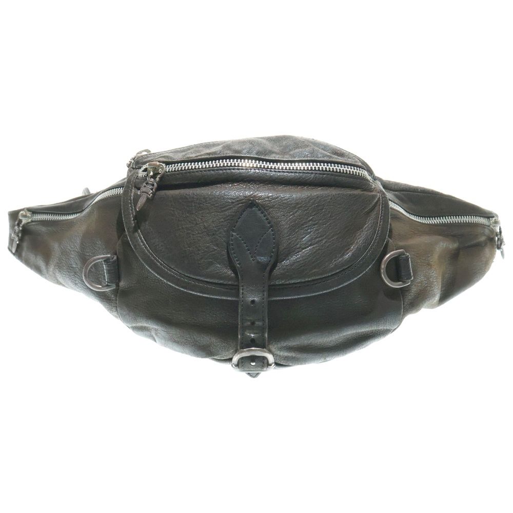 CHROME HEARTS クロムハーツ 1 SNAT PACK スナットパック ダガージップ ガンスリンガーベルト レザーウエストバッグ ダークブラウン