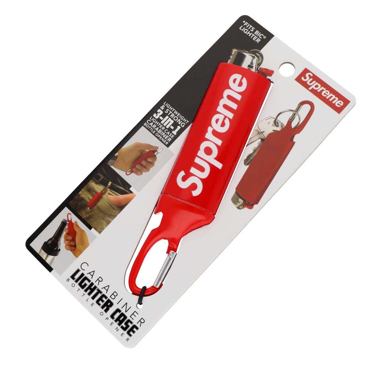 新品】Supreme シュプリーム ライターケース カラビナ キーホルダー
