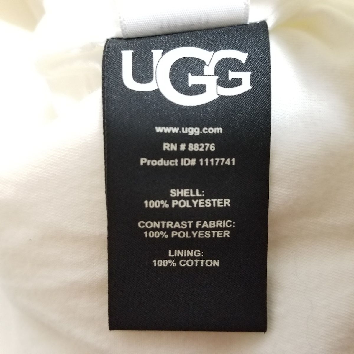 UGG(アグ) ブルゾン サイズS レディース - アイボリー×ベージュ 長袖