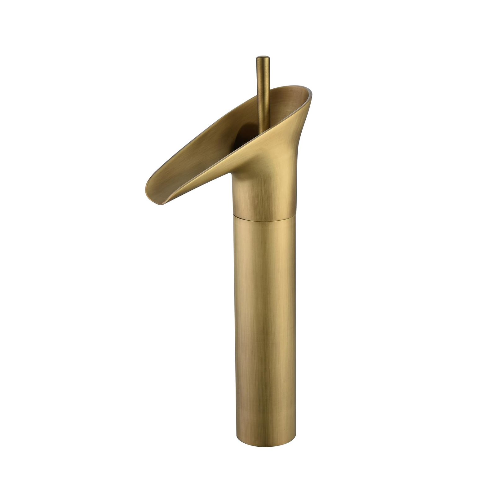 Lychee Light 洗面台 蛇口 浴室用 シングルハンドル ヴィンテージ銅 トイレ用 温度調節洗面台 混合水栓 取り付け簡単 銅色 立水栓 取り付けホース付き 日本語説明書付き 高い