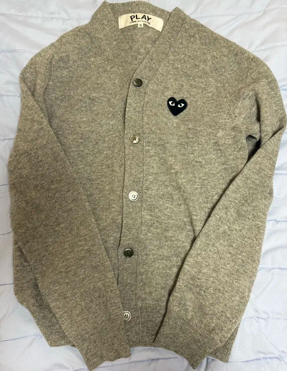 コム デ ギャルソン グレー カーディガン S