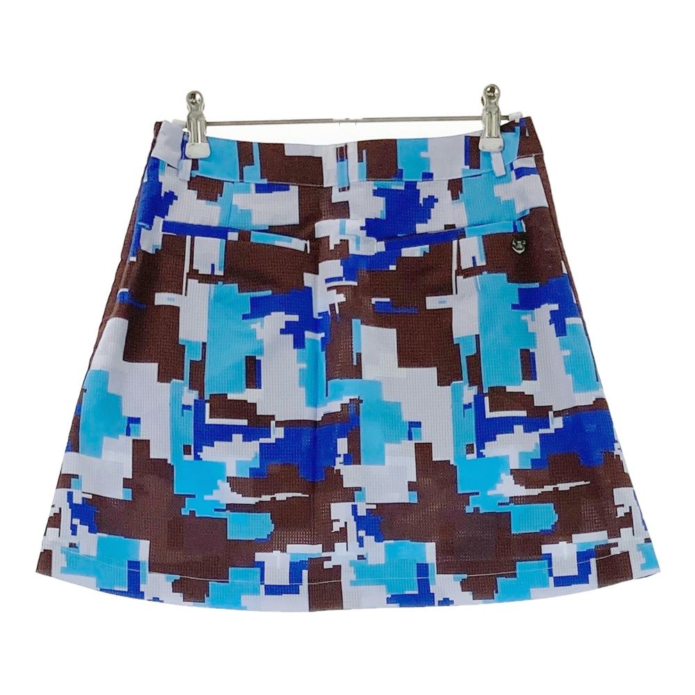 サイズ：36 LANVIN SPORT ランバン スポール スカート 総柄 ブルー系