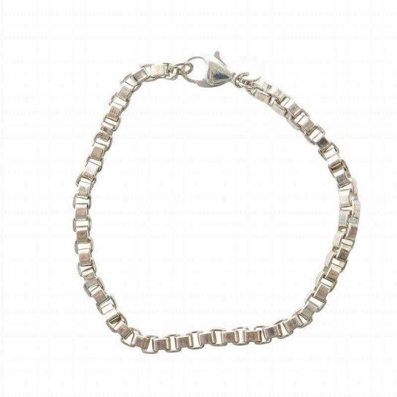 Tiffany & Co. シルバーリンクブレスレット 約18インチ TIFFANY&Co.】ティファニー ハードウェア スモールリンク