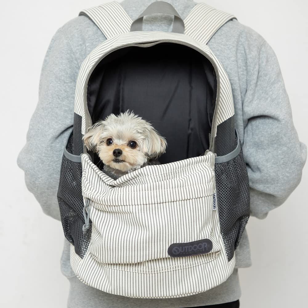 リュック ペット キャリー アウトドア プロダクツ 犬 猫 耐荷重8kg ヒッコリー (M ベージュ)