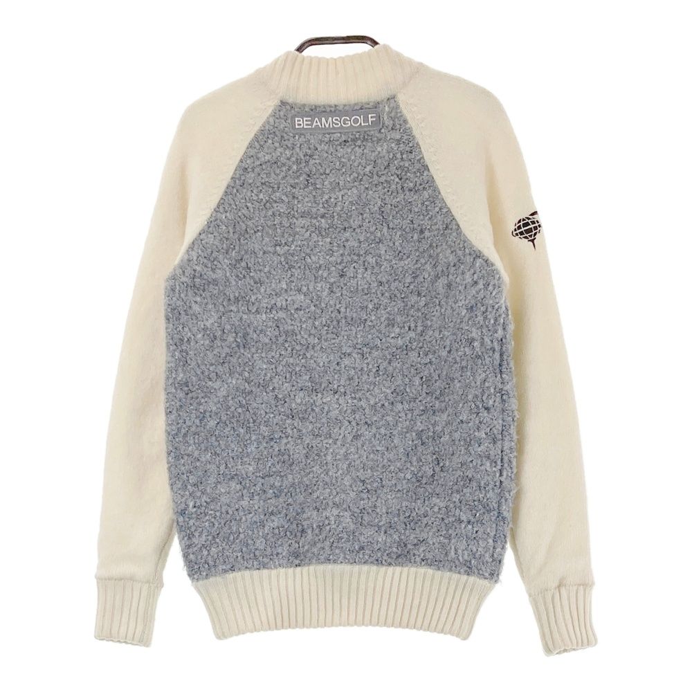 サイズ S BEAMS GOLF ビームスゴルフ 裏地付 ウール混 ニット ジップジャケット グレー系 240101523764 ゴルフウェア レディース ストスト
