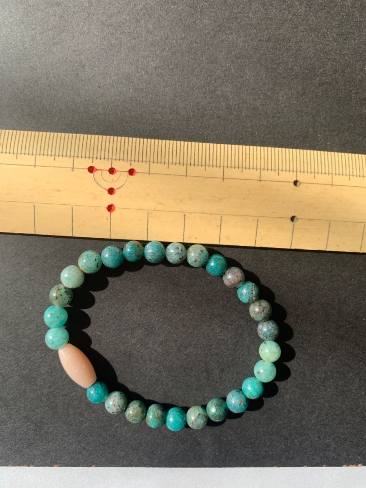 18.天然石ピンクムーンストーンとキュープライトブレスレット