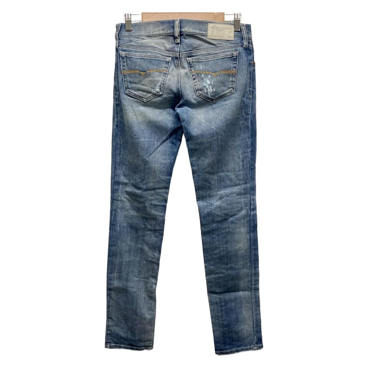 DIESEL ディーゼル ジーンズ サイズ26 S レディース ブルー GETLEGG|フルレングス|スキニー|ダメージ加工