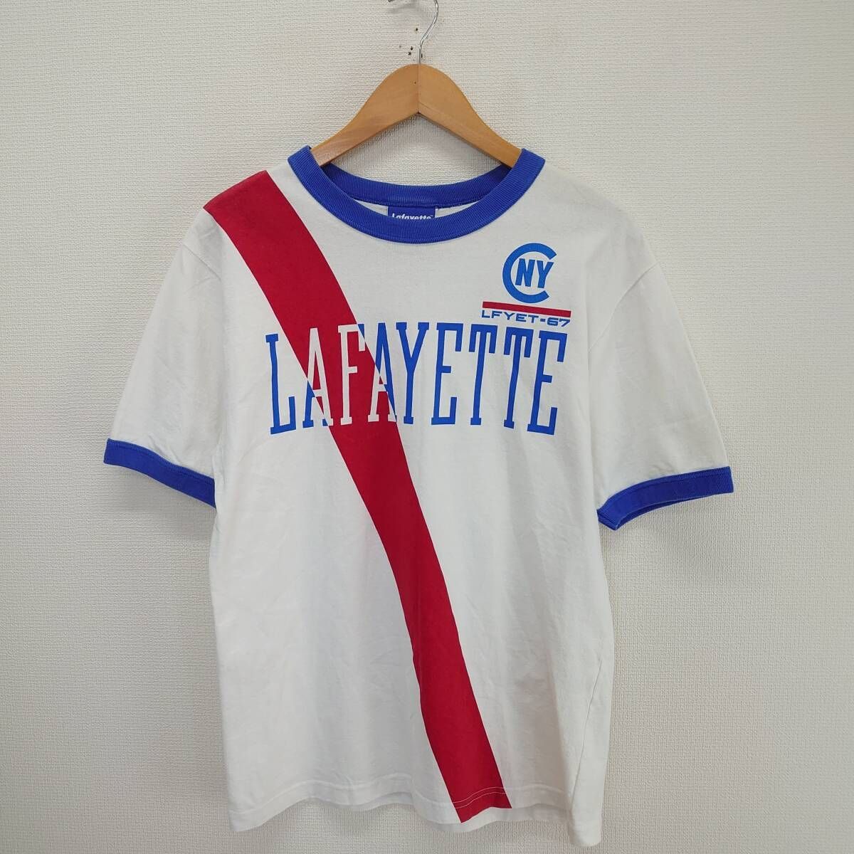 Lafayette ラファイエット 半袖Tシャツ プリントTシャツ カットソー メンズ コットン M 10100307