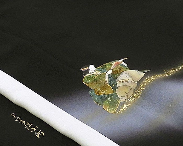 訪問着 未使用 正絹 能楽 身丈164.5cm 裄丈65.5cm 付下 未