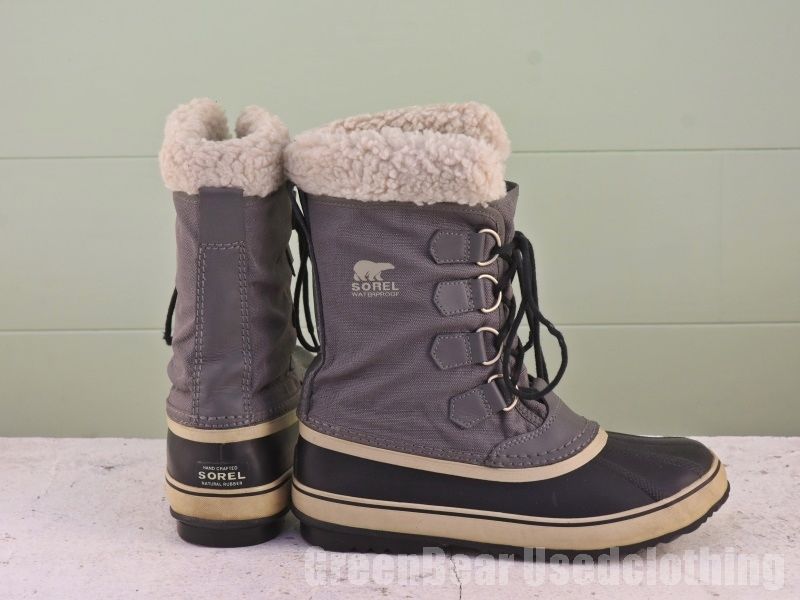 メンズ ソレル SOREL スノーブーツ ナイロン グレー 40 25cm Z013