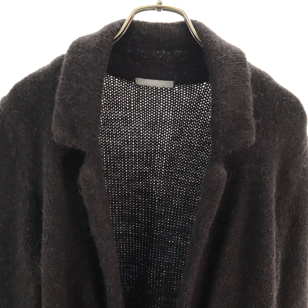 theory luxe セオリーリュクス アルパカブレンド 長袖 ロング ニットカーディガン 38 黒 レディース 古着 - メルカリ