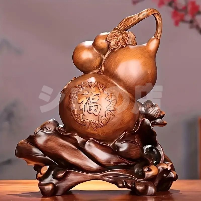 瓢箪 オブジェ 置物 ひょうたん 風水グッズ 縁起物 家内安全 樹脂製 インテリア 玄関 リビング 贈り物 財運 金運 運気 風水 開運 健康運 出世運 家庭運