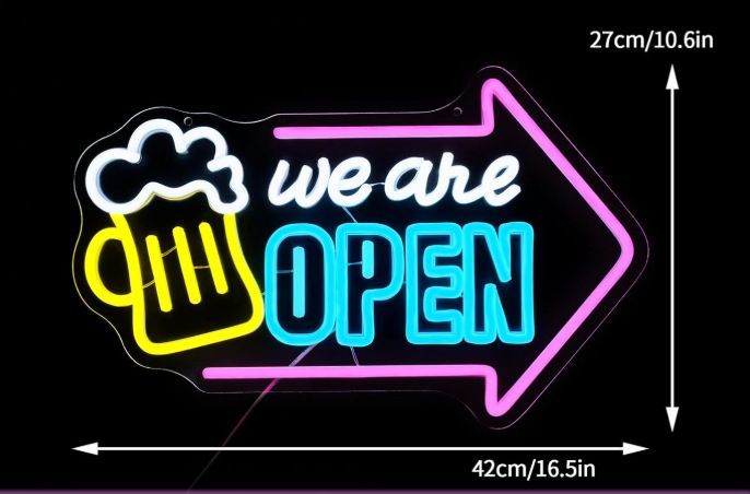 ネオンサイン OPEN ホーム 部屋 店舗装飾 壁掛け 居酒屋 インテリアライト LEDネオン管 A047