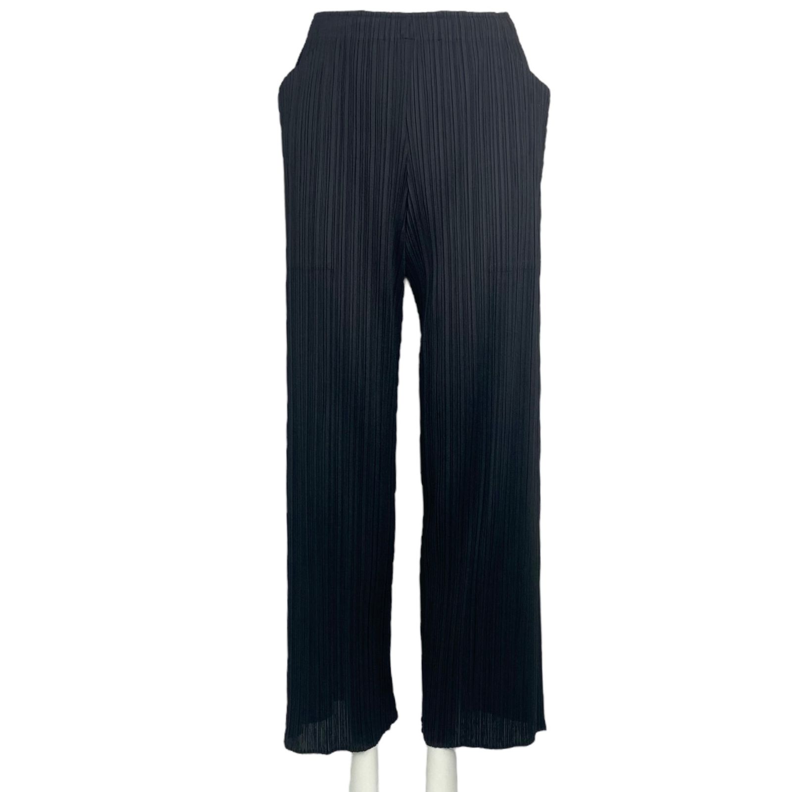 ISSEY MIYAKE イッセイミヤケ PLEATS PLEASE プリーツプリーズ パンツ ブラック サイズ2