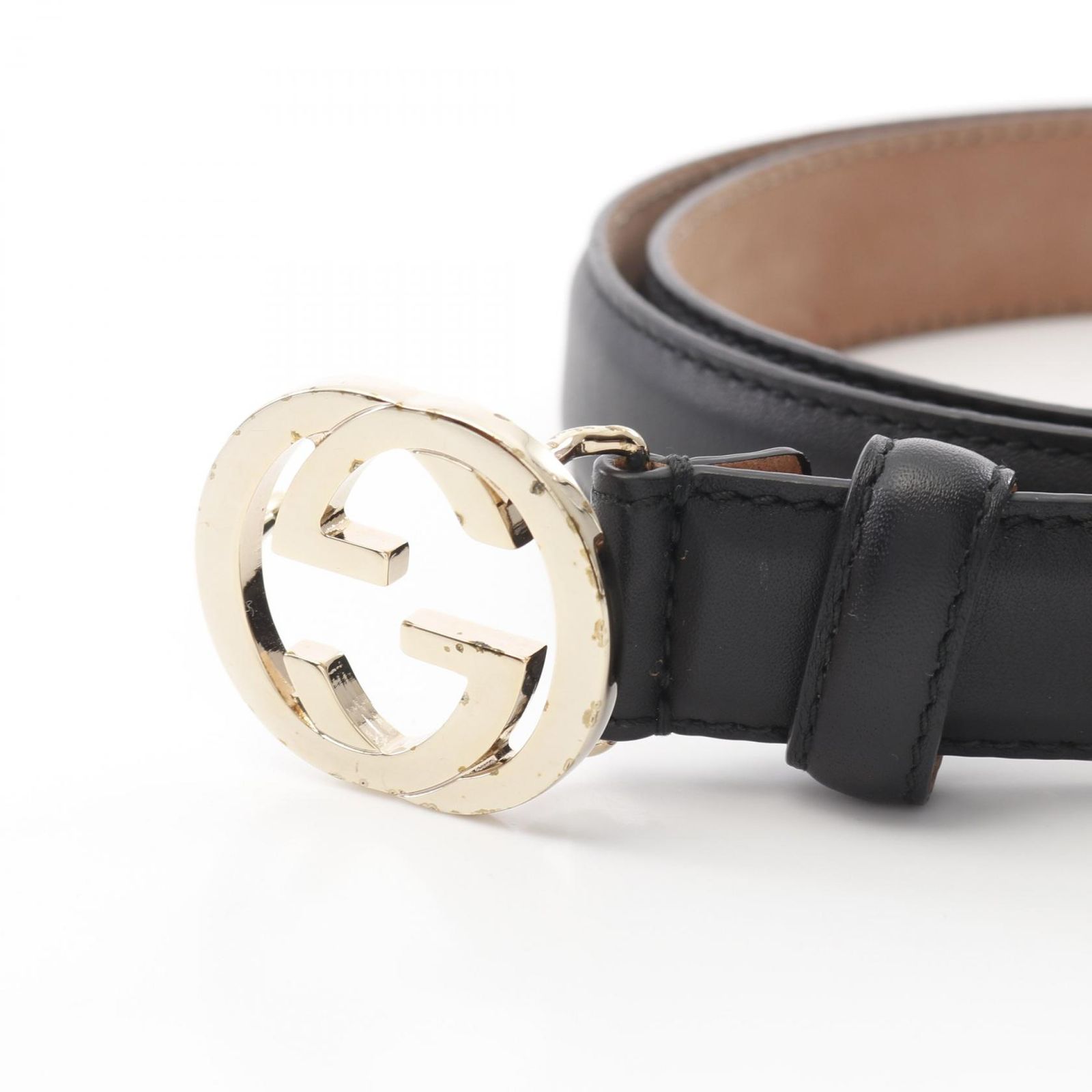グッチ GUCCI ベルト インターロッキングG 370717 レザー ベルト