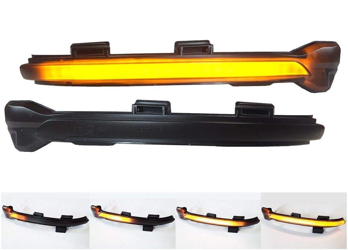 VW LED 流れる ドアミラー ウインカー スモーク仕様 シーケンシャル ダイナミック 左右1組 ゴルフ7 7.5 5G 2013- | トゥーラン 5T 2016- | e-ゴルフ 5G 2014- | ゴルフスポーツバン 2014-