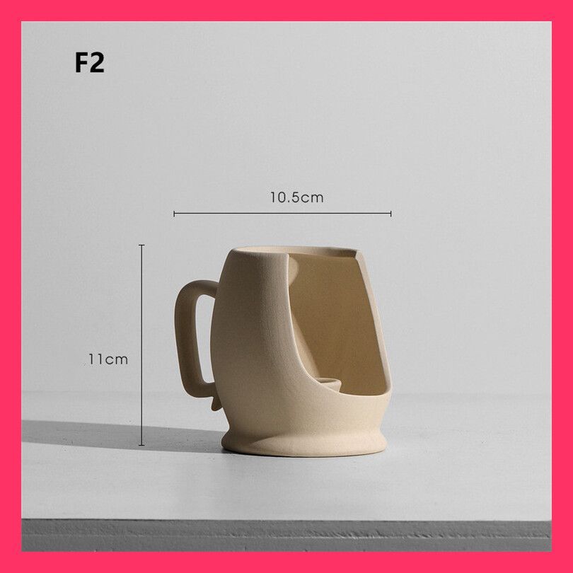 イギリスオックスフォード製デボラ・シアーズ手描きのセラミック花器